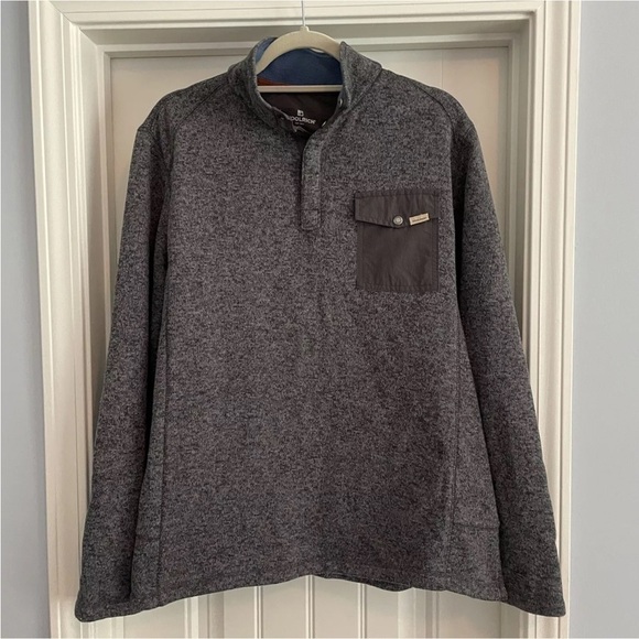 Woolrich Large Gray Fleece Pullover - Picture 1 of 7